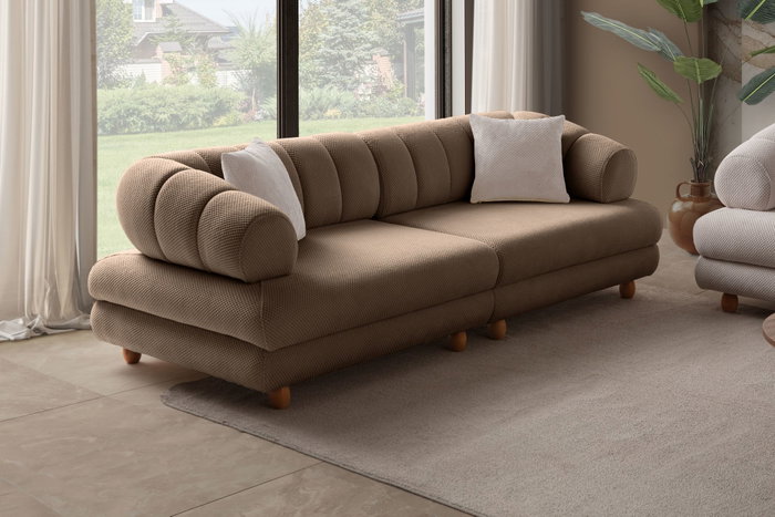 Atelier Del Sofa Gloria - Sofá de 3 plazas Latte